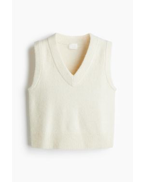 H&M Pull sans manches court - Blanc