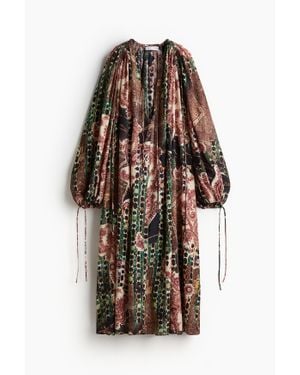 H&M Robe caftan en mousseline - Orange
