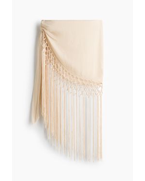 H&M Foulard de hanches frangé - Blanc