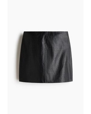 H&M Minijupe texturée - Noir