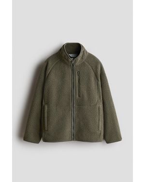 H&M Veste En Tissu Teddy Bear - Vert