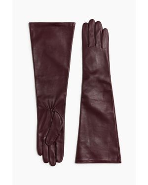 H&M Gants Longs En Cuir - Marron
