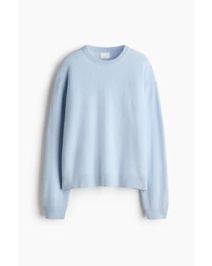 H&M Pull Oversize En Laine - Bleu