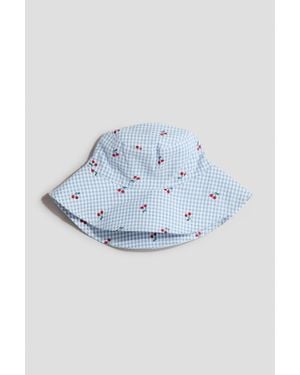 H&M Chapeau De Soleil En Coton - Bleu