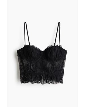 H&M Lace Bustier - Noir