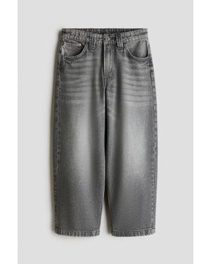 H&M Baggy Fit Jeans - Gris