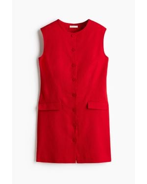 H&M Robe Sans Manches - Rouge