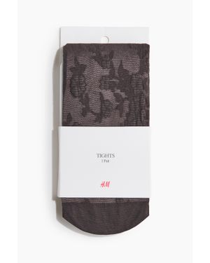 H&M Collant En Dentelle - Blanc