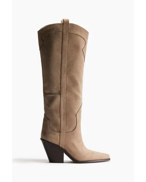 H&M Santiags De Hauteur Genou - Marron