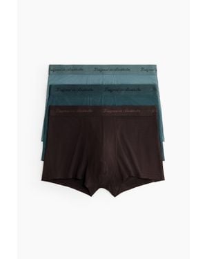 H&M Lot De 3 Boxers En Bambou - Bleu