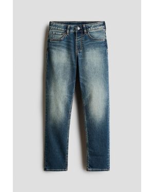 H&M Relaxed Fit Tapered Jeans - Bleu
