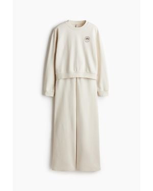 H&M Ensemble 2 Pièces En Molleton - Blanc