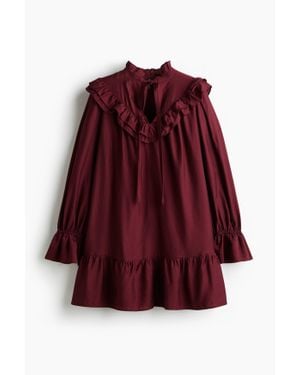 H&M Robe volantée - Rouge