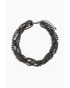 H&M Collier épais avec strass - Noir