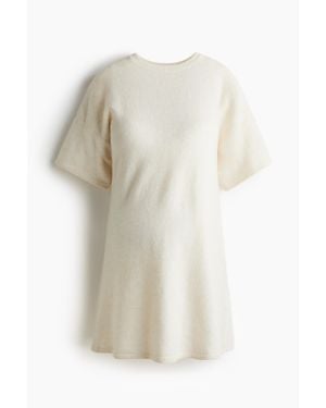 H&M MAMA Knitted dress - Blanc