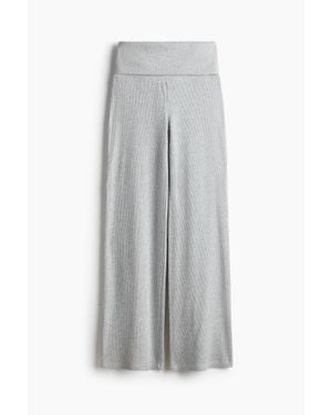H&M Pantalon De Pyjama Gaufré - Gris