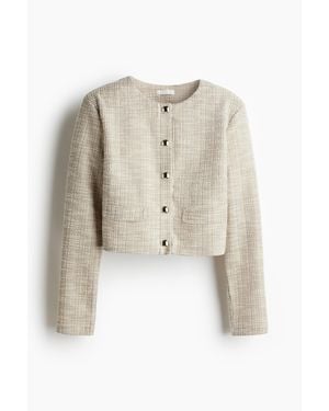 H&M Shoulder-pad cardigan - Neutre