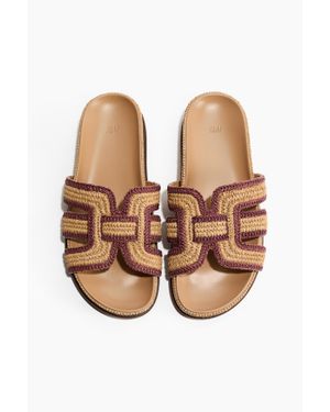 H&M Sandales En Paille Tressée - Neutre