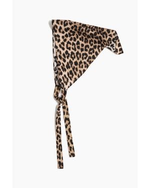 H&M Printed Cotton Head Scarf - Noir