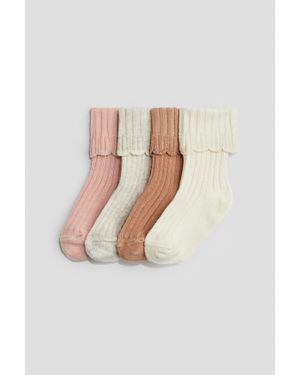 H&M Lot De 4 Paires De Chaussettes - Rose
