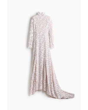 H&M Robe À Sequins Avec Épaulettes - Blanc