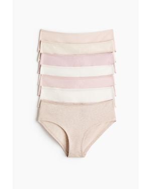 H&M Lot De 7 Culottes Hipster - Blanc