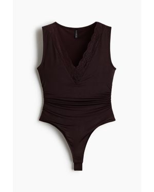 H&M Body string avec dentelle - Noir