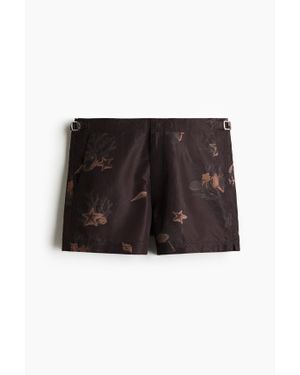 H&M Short de bain à motif - Noir