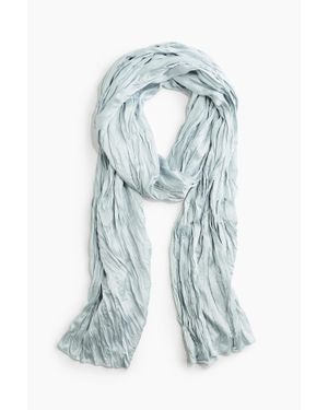 H&M Foulard En Satin Froissé - Bleu