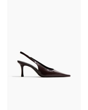 H&M Escarpins à talon avec bride arrière - Blanc