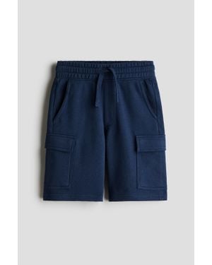 H&M Short Cargo - Bleu