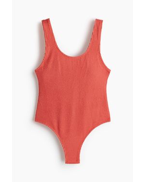 H&M Maillot De Bain Paddé - Rouge