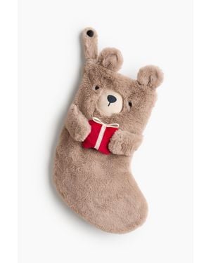 H&M Chaussette De Noël Ours - Blanc