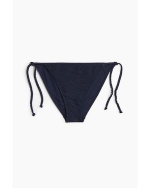 H&M Bas De Maillot Tanga À Nouer - Bleu