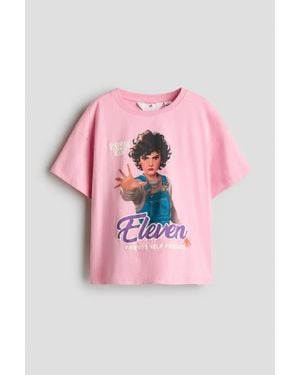 H&M T-Shirt Imprimé En Coton - Rose