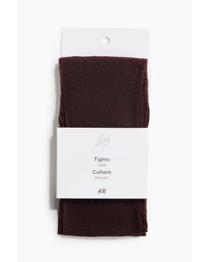H&M Collant À Pois - Blanc
