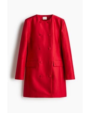 H&M Robe blazer à fermeture croisée - Rouge