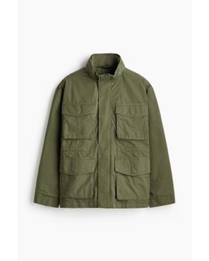 H&M Veste Cargo - Vert