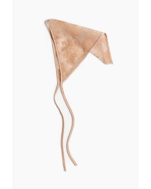 H&M Foulard De Tête Brodé - Blanc