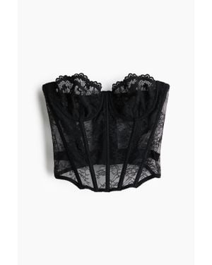 H&M Lace Bustier - Noir