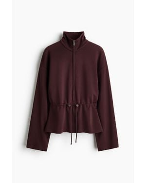 H&M Sweat Zippé Avec Cordon De Serrage - Violet