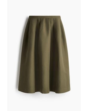 H&M Jupe Trapèze Midi - Vert