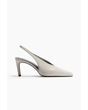 H&M Escarpins à bride arrière avec talon - Blanc
