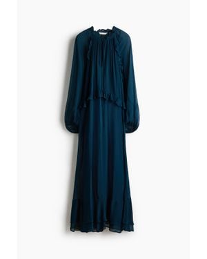 H&M Robe Volantée - Bleu