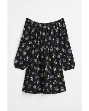 H&M Robe Épaules Nues - Noir
