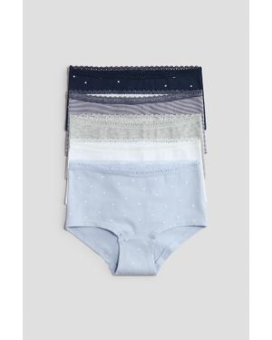 H&M Lot De 5 Culottes Hipster - Bleu