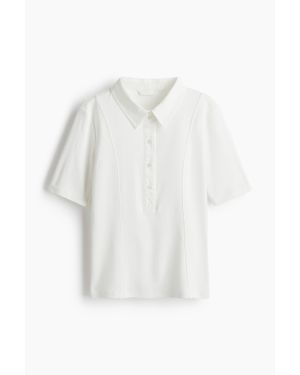 H&M Top Avec Col - Blanc