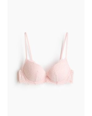 H&M Soutien-Gorge Super Push-Up En Dentelle - Rose