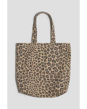 H&M Tote Bag En Toile Imprimée - Neutre