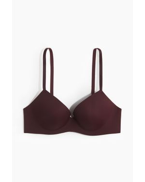 H&M Soutien-Gorge Push-Up En Microfibre - Marron
